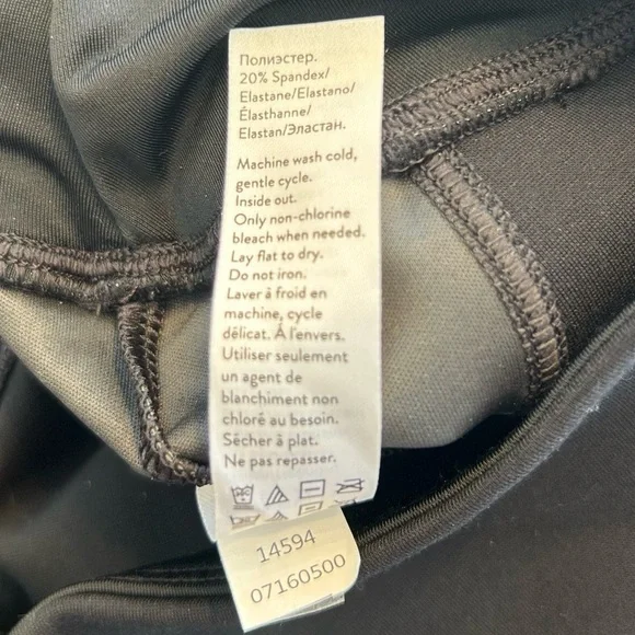 Spanx Women’s Black Faux Leather Panel Ponte Leggings, Size Small - Picture 13 of 13